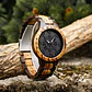 Reloj Vikingo Aegishjalmur Negro, Madera Bambú, Hombre - Miniatura 2