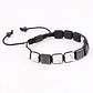 Pulsera Piedras Naturales, Square Howlita, Macramé Ajustable - Miniatura 4