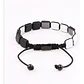 Pulsera Piedras Naturales, Square Howlita, Macramé Ajustable - Miniatura 5