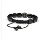 Pulsera Piedras Naturales Cross And Onyx Square, Macramé - Miniatura 2
