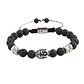 Pulsera Piedras Naturales, Lava, Buda, Macramé Ajustable - Miniatura 1