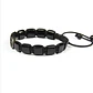 Pulsera Piedras Naturales Cross And Onyx Square, Macramé - Miniatura 3
