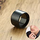 Anillo Tarento Black 15mm, Acero Inoxidable, Moda Hombre - Miniatura 3