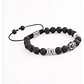 Pulsera Piedras Naturales, Lava, Buda, Macramé Ajustable - Miniatura 3