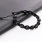 Pulsera Piedras Naturales, Ónix Y Micro-zircones, Ajustable - Miniatura 3