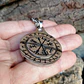 Collar Vikingo Vegvísir Spinner Giratorio, Acero Inoxidable - Miniatura 5