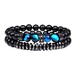 Conjunto Pulseras Ónix, Hematita, Ojo Tigre, Micro-zircones - Miniatura 3