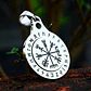 Collar Vikingo Vegvísir Spinner Giratorio, Acero Inoxidable - Miniatura 7