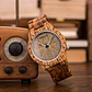Reloj Vikingo Aegishjalmur Café, Madera Bambú, Hombre - Miniatura 3