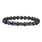 Pulsera Piedras Naturales Ónix Opaco Y Ojo De Tigre, Unisex - Miniatura 3