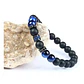 Pulsera Piedras Naturales Ónix Opaco Y Ojo De Tigre, Unisex - Miniatura 4