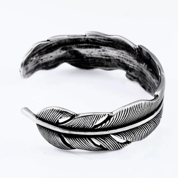 Brazalete Feather Acero Inoxidable, Hombre 2
