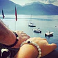 Conjunto Pulseras Pareja, Ónix Opaco Y Howlita, Ajustable - Miniatura 6
