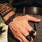 Conjunto Pulseras Piedras Naturales Ónix-ojo De Tigre Skull - Miniatura 2