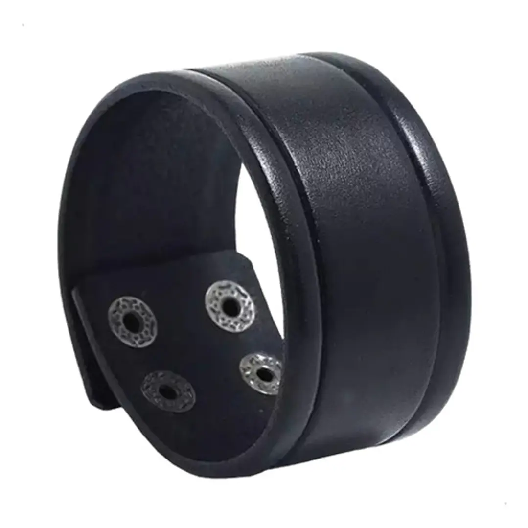 Brazalete Cuero Modelo Moscú, Con Broche, Hombre 1