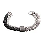 Pulsera Piedras Naturales, Ónix Opaco, Jaspe Gris Y Acero  - Miniatura 1