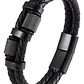 Pulsera Cuero Black Modelo Drammen, Cierre Magnético, Hombre - Miniatura 1
