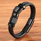 Pulsera Cuero Black Modelo Drammen, Cierre Magnético, Hombre - Miniatura 2