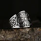 Anillo Acero Inoxidable Vikingo Con Runa Vegvísir, Hombre - Miniatura 3