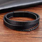Pulsera Cuero Black Strips, Cierre Magnético, Hombre - Miniatura 3