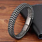 Pulsera Cuero Zebra, Cierre Magnético, Hombre - Miniatura 3