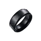 Anillo Arezzo Black, Carbon Fiber, Moda Hombre - Miniatura 1
