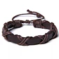 Conjunto Pulseras Piedras Ónix Y Cuero Vegano Modelo Sevilla - Miniatura 5