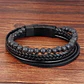 Pulsera Cuero Volcanic Stone, Cierre Magnético, Hombre - Miniatura 3