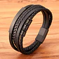 Pulsera Cuero Lisboa, Cierre Magnético, Moda Hombre - Miniatura 2
