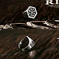 Anillo Vikingo Vegvísir-valknut, Acero Inoxidable, Hombre - Miniatura 4