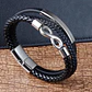 Pulsera Cuero Infinite, Cierre Magnético, Hombre - Miniatura 2