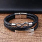 Pulsera Cuero Infinite, Cierre Magnético, Hombre - Miniatura 3
