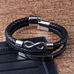 Pulsera Cuero Infinite, Cierre Magnético, Hombre - Miniatura 4