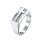 Anillo Embossed Cross, Acero Inoxidable, Hombre - Miniatura 3