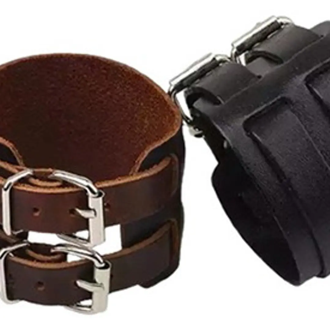 Brazalete Cuero Modelo Roma, Con Hebilla Ajustable, Hombre 3