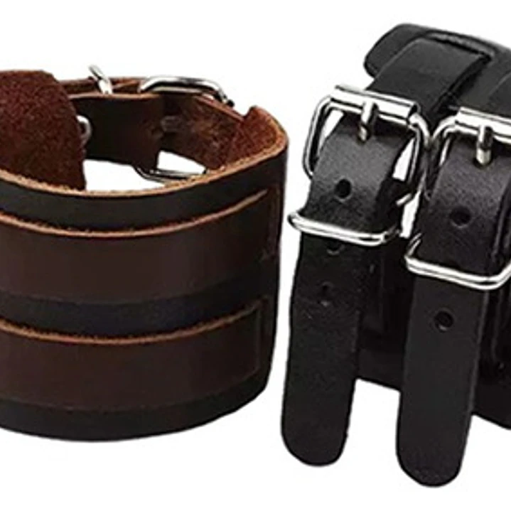 Brazalete Cuero Modelo Roma, Con Hebilla Ajustable, Hombre 4