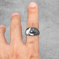 Anillo Vikingo Lobo Nórdico, Acero Inoxidable, Hombre - Miniatura 3