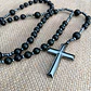 Collar Rosario, Piedras Naturales Ónix Y Hematita, Hombre - Miniatura 2