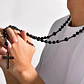 Collar Rosario, Piedras Naturales Ónix Y Hematita, Hombre - Miniatura 5