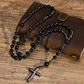 Collar Rosario, Piedras Naturales Ónix Y Hematita, Hombre - Miniatura 6