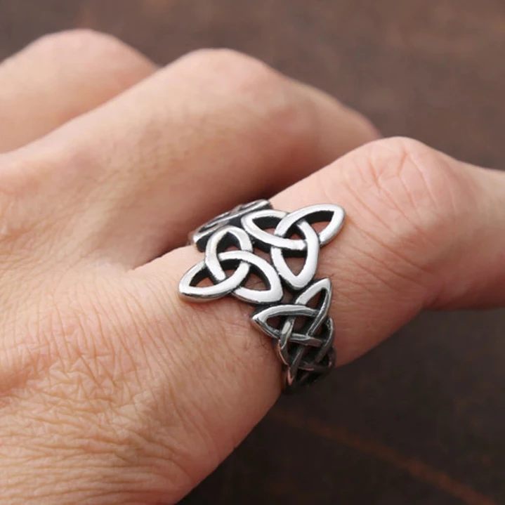 Anillo Iberia Nudos Celtas, Acero Inoxidable, Unisex 2
