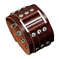 Brazalete Cuero Con Tachas, Modelo Madrid, Unisex - Miniatura 4