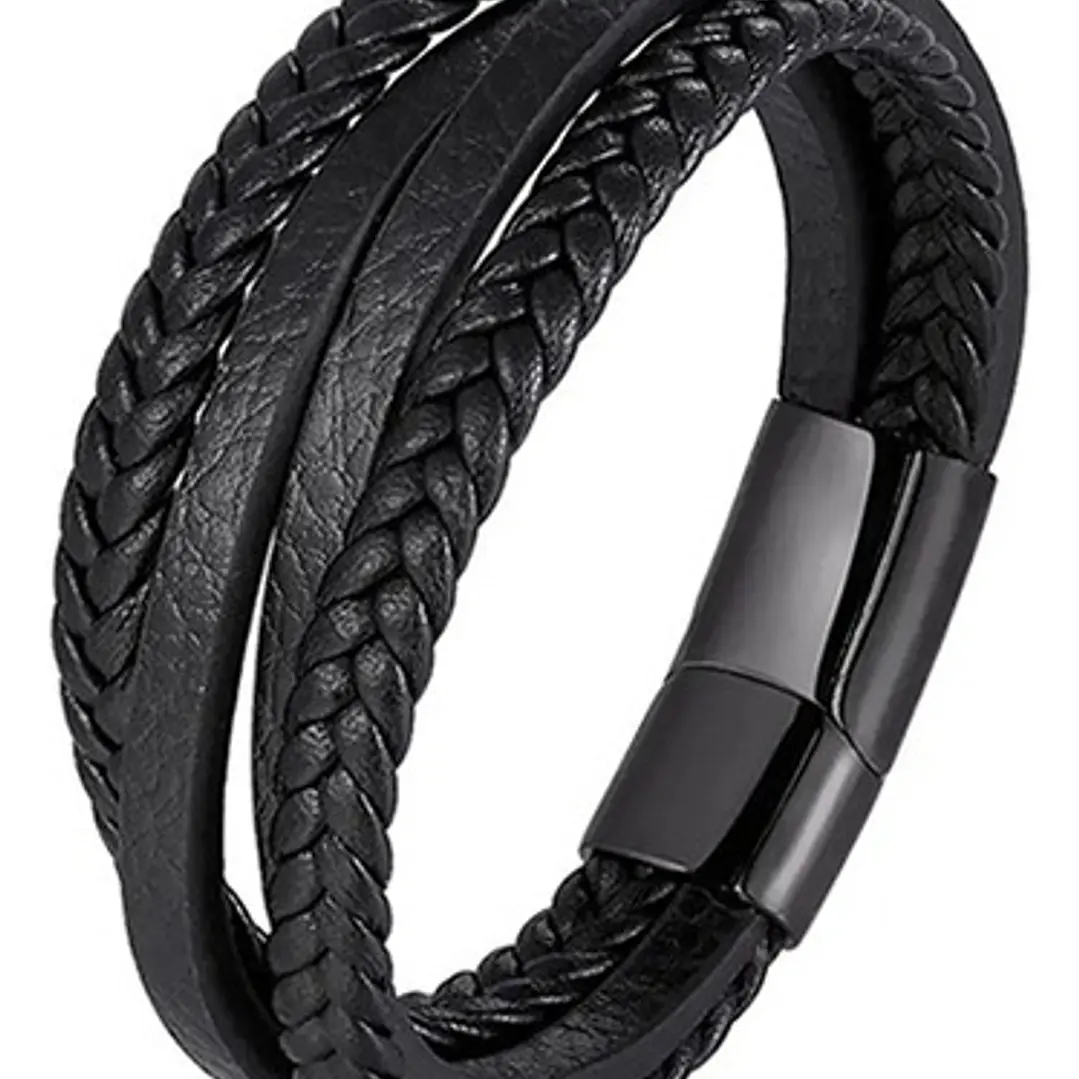 Pulsera Cuero Austin, Cierre Magnético, Unisex 1