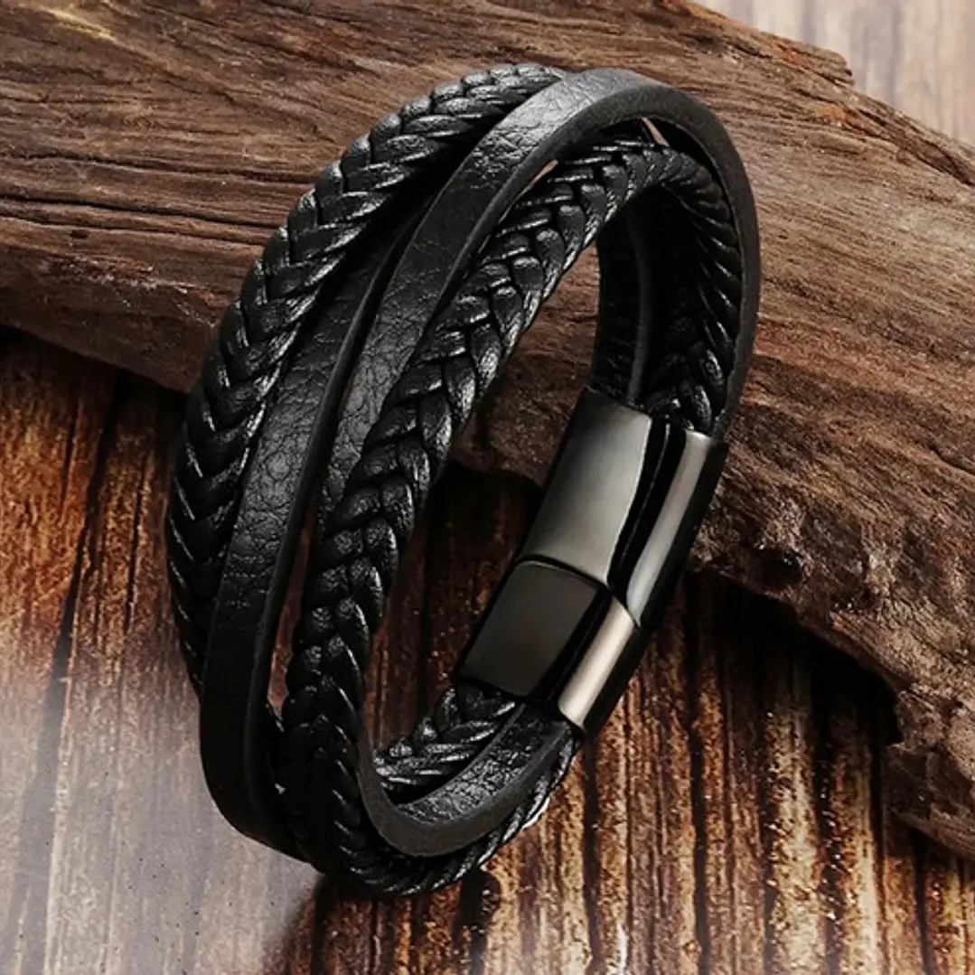 Pulsera Cuero Austin, Cierre Magnético, Unisex 2