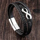 Pulsera Cuero Classic Infinite, Cierre Magnético, Hombre - Miniatura 2