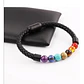 Pulsera Cuero Siete Chakras, Cierre Magnético, Hombre - Miniatura 2