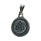 Collar Vikingo Valknut Spinner Giratorio, Acero Inoxidable - Miniatura 1