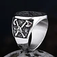 Anillo Vikingo Vegvísir Hachas, Acero Inoxidable, Hombre - Miniatura 7