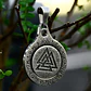Collar Vikingo Valknut Spinner Giratorio, Acero Inoxidable - Miniatura 5
