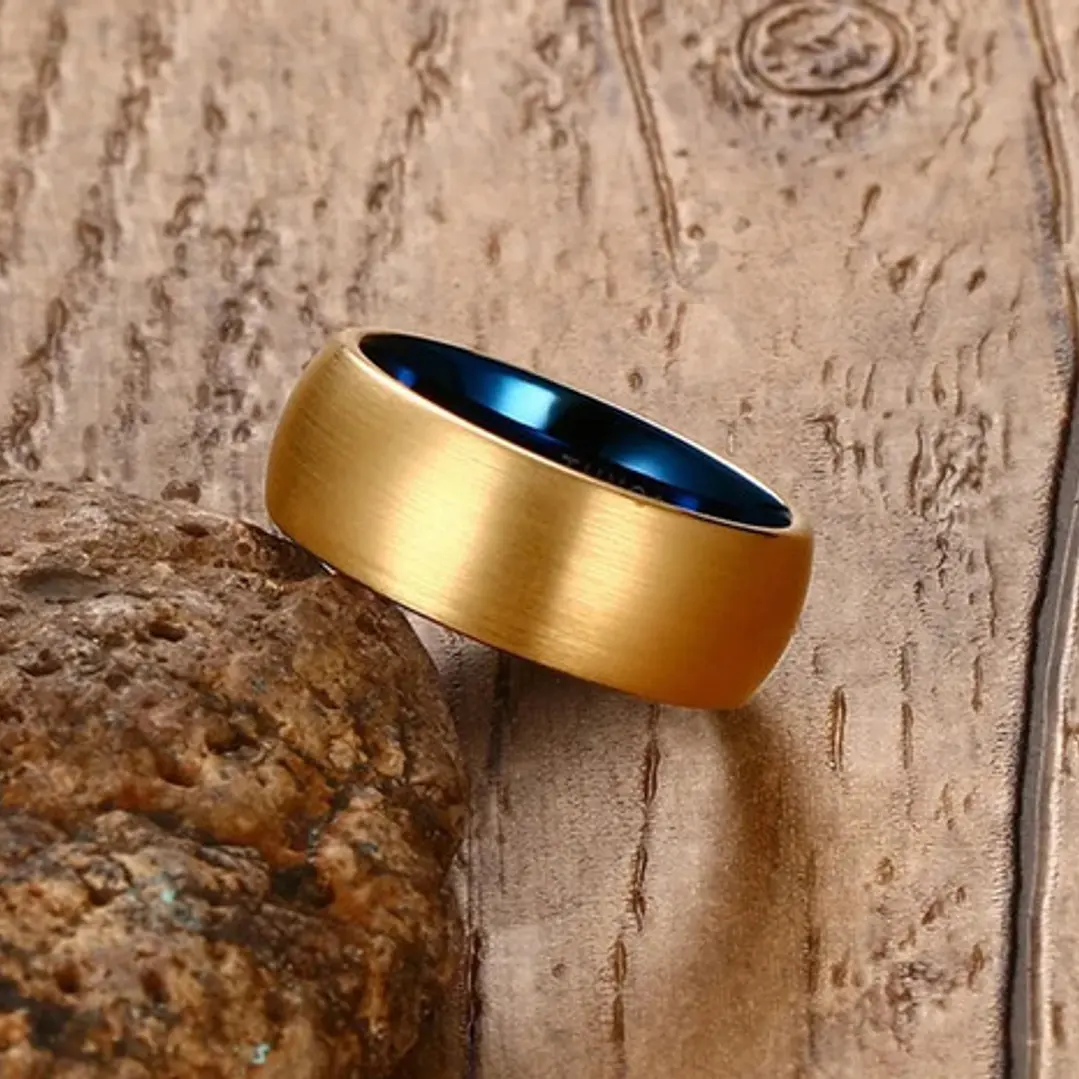 Anillo Carburo De Tungsteno, Houston Gold, Hombre 2